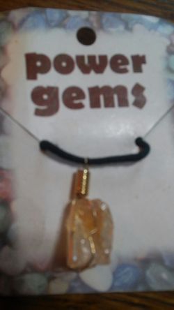 Citrine Wire wrapped pendant