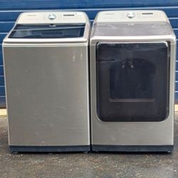 SAMSUNG XL Capacity 5 cuft washer and 7.4 cuft Electric Dryer. Works Perfect. 30 Days warranty