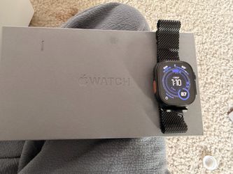 Apple Watch Ultra with Milanese Loop Band