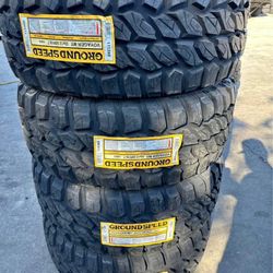 33x12.50R15LT Set Of 4 Groundspeed M/T New Tires A