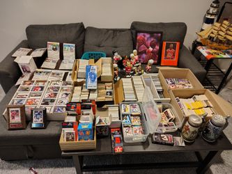 Large Sports Collectibles Lot – Cards, Bobbleheads & More