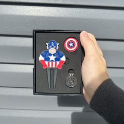 Captain American Divot Tool And Ball Marker 