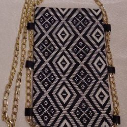 CROSSBODY SMALL PURSE WITH GOLD CHAIN ⛓️ 🩶 PERFECT CELL PHONE HOLDER FOR TRAVELING!! 