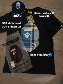 Burberry x BAPE blue