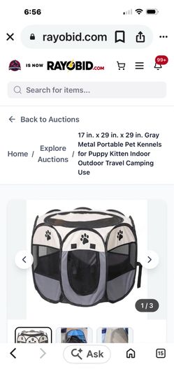 Portable dog tent kennel