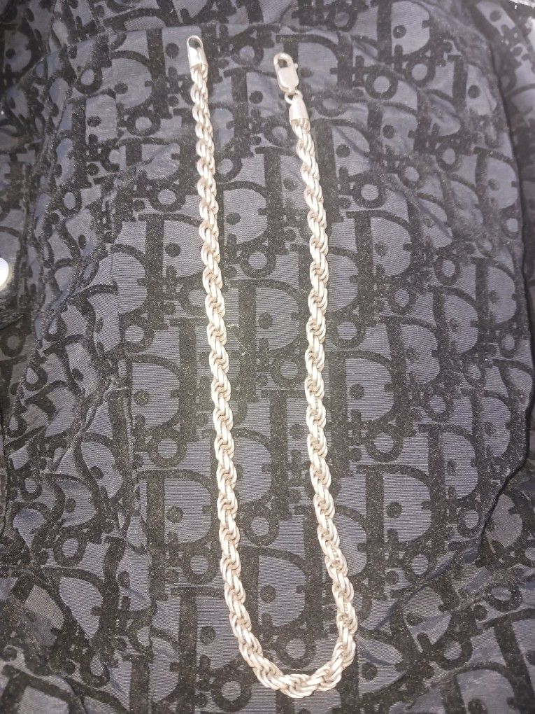 Real 925 Silver Rope Chain