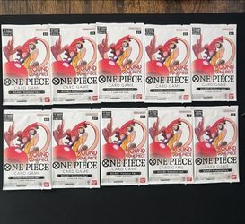 One Piece TCG Round1 Promotion Pack Lot of 10 English Sealed Promo Packs