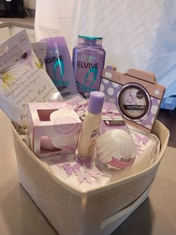*** PURPLE BIRTHDAY GIFT BASKET ***