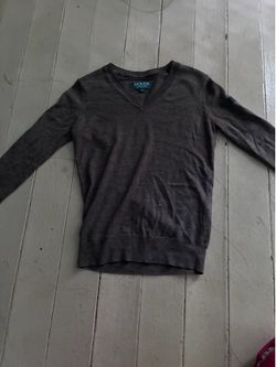 Dover Saddlery Women’s V-Neck Pullover Sweater Brown XS