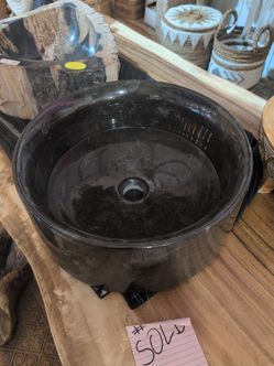 Petrified wood sink