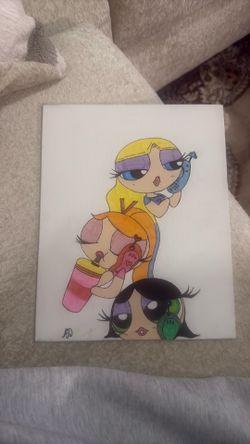 Canvas power puff girls
