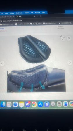 Motorcycle soft seat cushion. Gel pad foldable