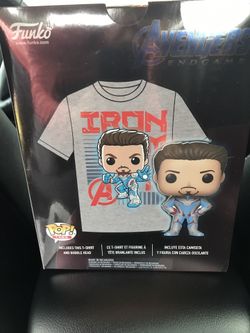 Funko Avengers End Game Tony Stark Pop Tee Combo