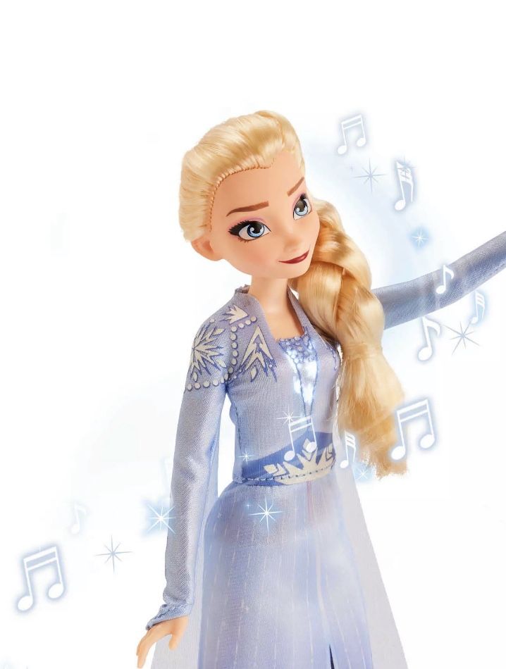 Disney Frozen 2 Singing Elsa Fashion Doll with Music Wearing Blue Dress