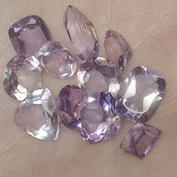 2ct Each Set Of 3 Natural Certified Amethyst Gemstones 