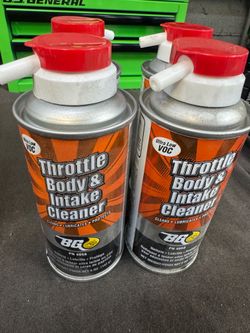 Throttle body and intake cleaner