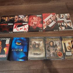 series DVD
Criminal minds (season 1~5)
Diehard
Lord of the rings (3 pcs)
Avatar

all for $10

P.S: most are unopened