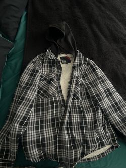 DRL Essentials Sherpa-Lined Hooded Flannel Jacket