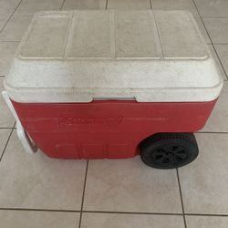 Igloo And Colman Coolers With Wheel