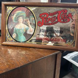 Vintage Pepsi Cola Gibson Girl Mirror Sign