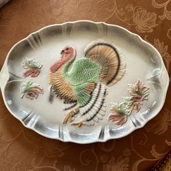 Vintage Mid Century Turkey Platter — California Pottery (1958) by Lane & Co. — Length 20.25" — Excellent Condition