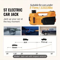 5 Ton Electric Car Jack and Wrench