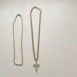 Gold Plated Cross Necklace 
