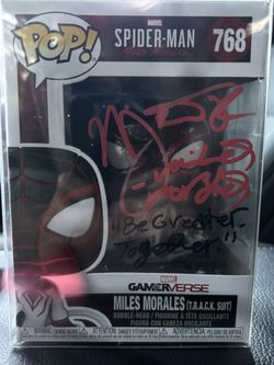 Nadji Jeter Autographed Miles-Morales Pop-Funko