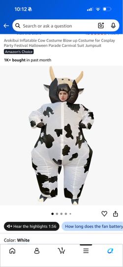 2 sets of Inflatable Cow Costume Blow up Costume