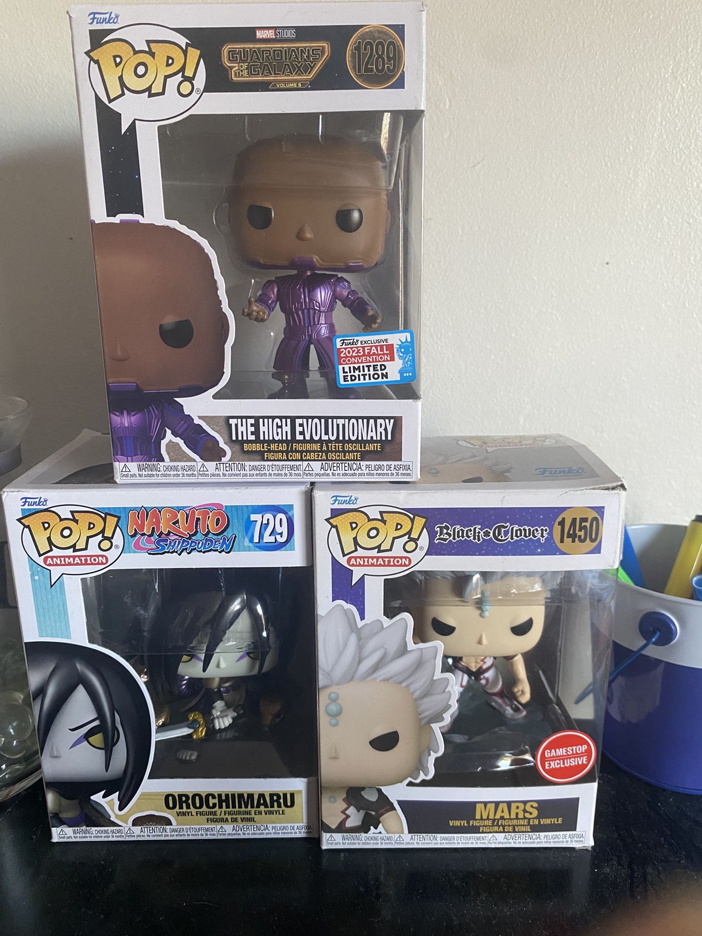 Orochimaru, Mars, and The High Revolutionary Funko Pops