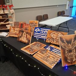 Custom Wood Sports Team Flags 