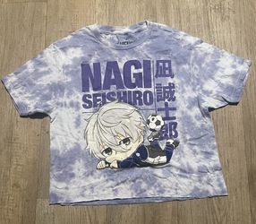 Blue Lock Nagi Seishiro Chibi Crop Top T-Shirt