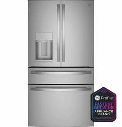GE 27.9 Cubic Feet Smart 4 Door Refrigerator Brand New, 1 Year Manufacturer’s Warranty