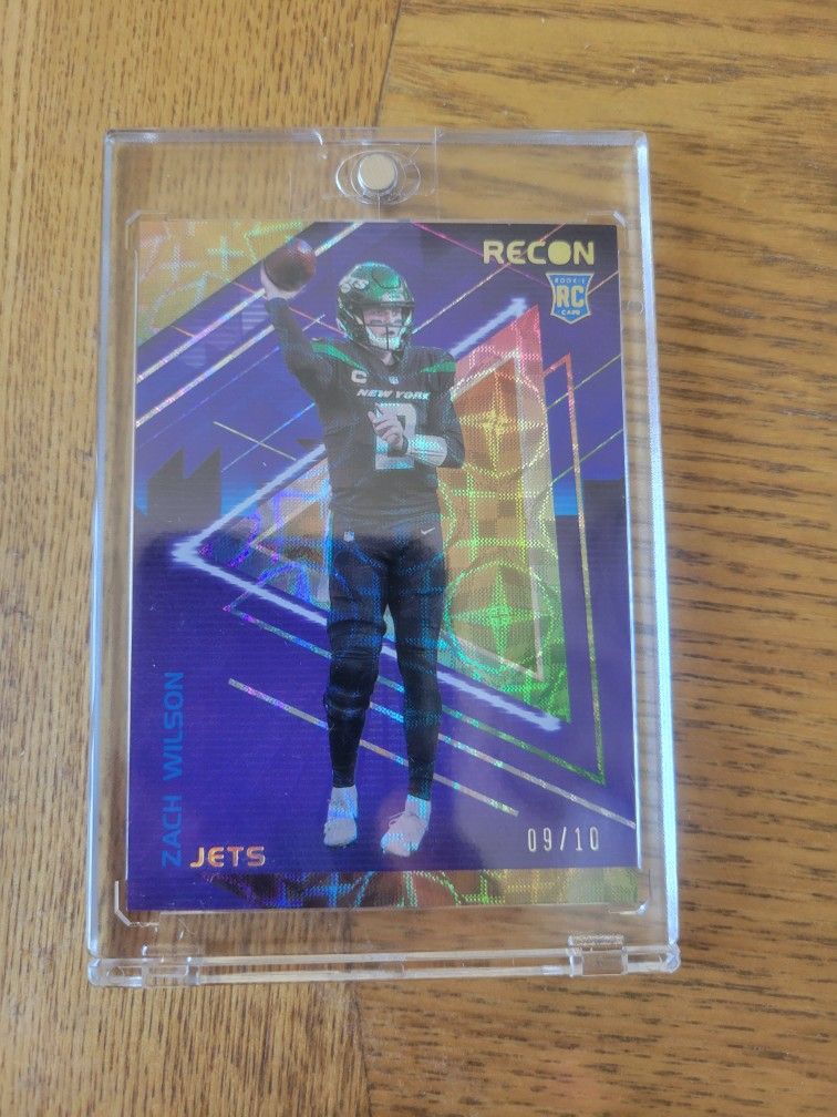 2021 Chronicles Recon 🏈ZACH WILSON🏈 Gold Parallel Rookie /10 EBAY 1/1 HIT 🔥
