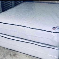 Full Size Double Sides 9”thick Brand New Delivery 🚚 Available Box Spring Included 