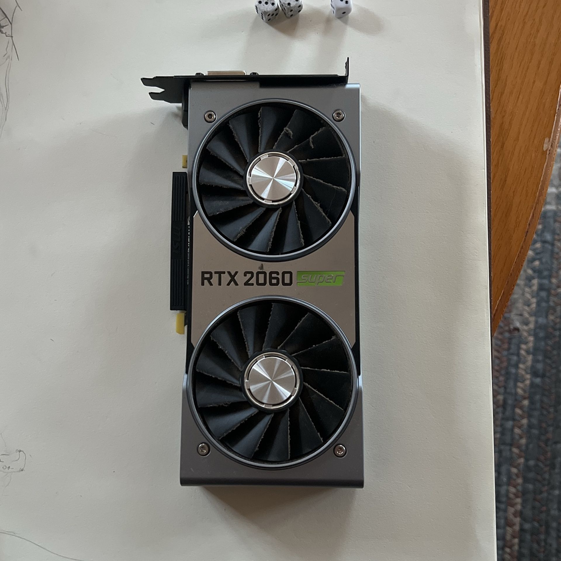 Beautiful Nvidia 2060 Super founders edition GPU.