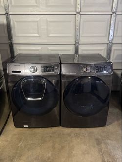 Set Samsung washer machine and gas dryer everything works we deliver  both heavy duty
