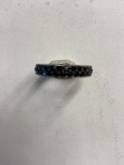 SS Black Spinel Eternity Ring