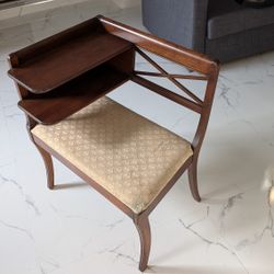 Antique Telephone Table 1940's 