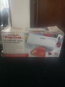 Brand New Vintage Airtight Bag & Seal Vacuum Sealer – Complete In Box