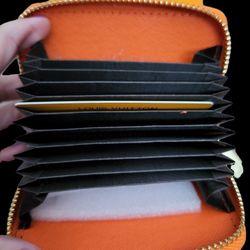 Orange ZIP wallet 