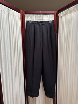 Black Pleated Dress Trousers