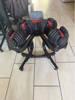 Bowflex adjustable weights 5-52.5 plus stand firm price