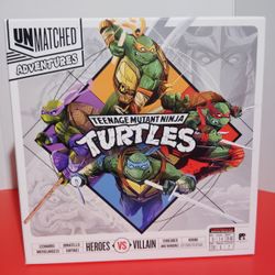Limited Edition UNMATCHED ADVENTURES TEENAGE MUTANT NINJA TURTLES BOARD GAMES COMPLETE 