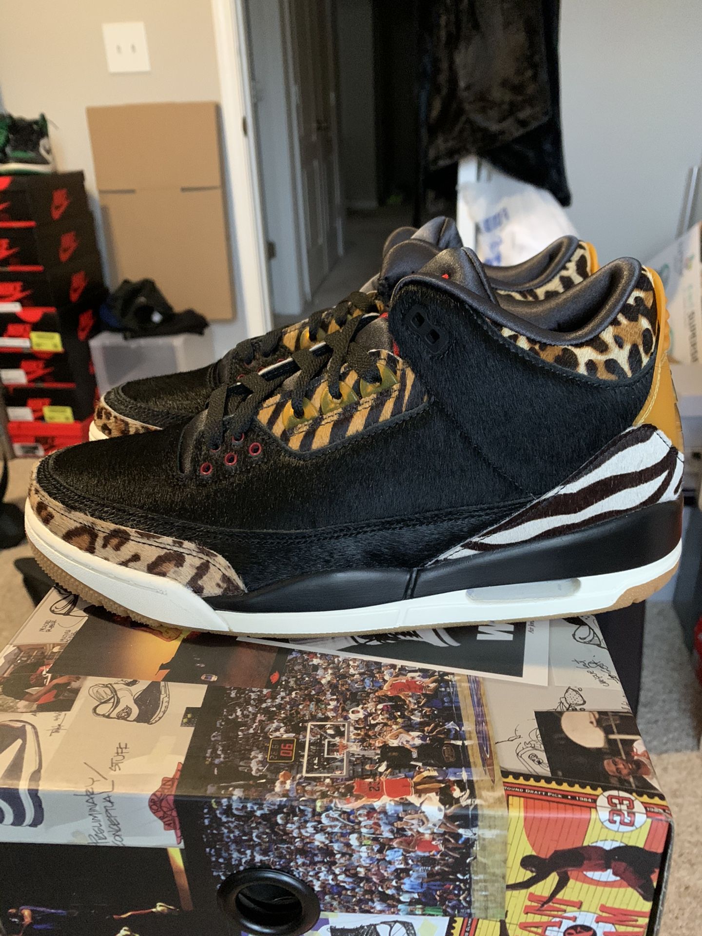 Retro Jordan 3 "Animal Pack" Sz 10