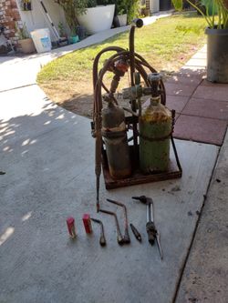 Torch and tanks for parts