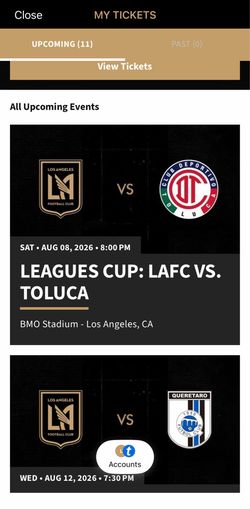 LAFC vs Toluca Leagues Cup Ticket