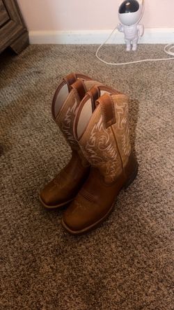 Brown Leather Western Cowgirl Boots