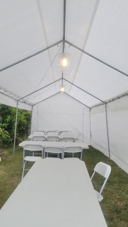 Carpa,sollas y mesas