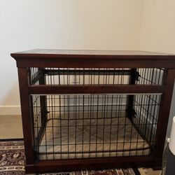 Premium Wooden Dog Crate 